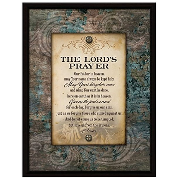 Dexsa Lords Prayer Wood Frame Plaque with Easel 6.5 inches x 8.5 inches Dexsa Lords Prayer Wood Frame Plaque with Easel 6.5 inches x 8.5 inches